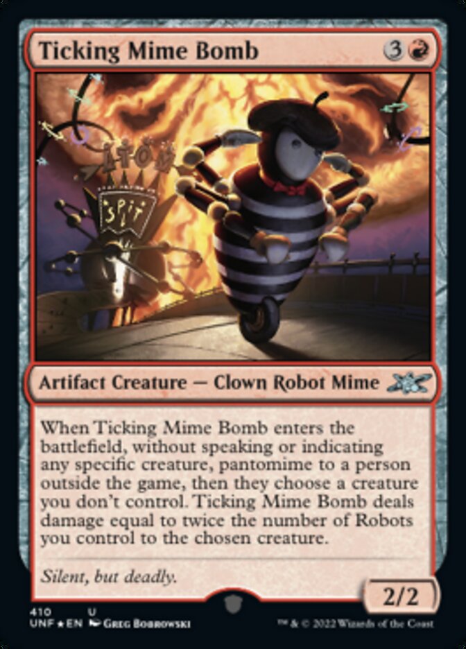 Ticking Mime Bomb (Galaxy Foil) [Unfinity] | I Want That Stuff Brandon