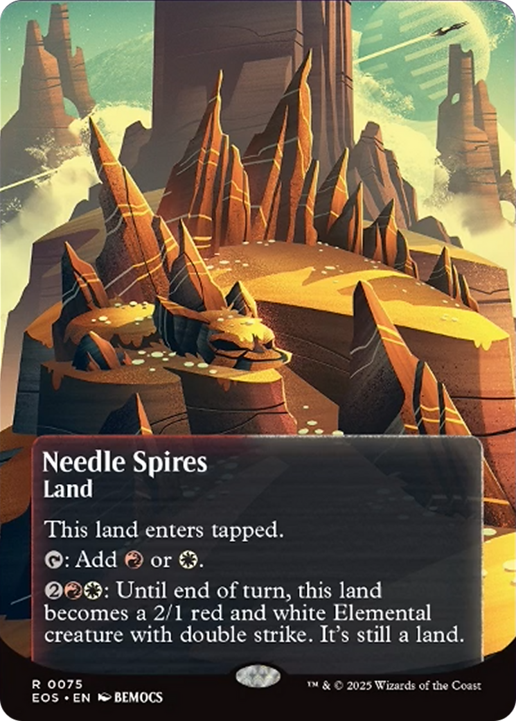 Needle Spires (0075) (Borderless) [Edge of Eternities: Stellar Sights] | I Want That Stuff Brandon