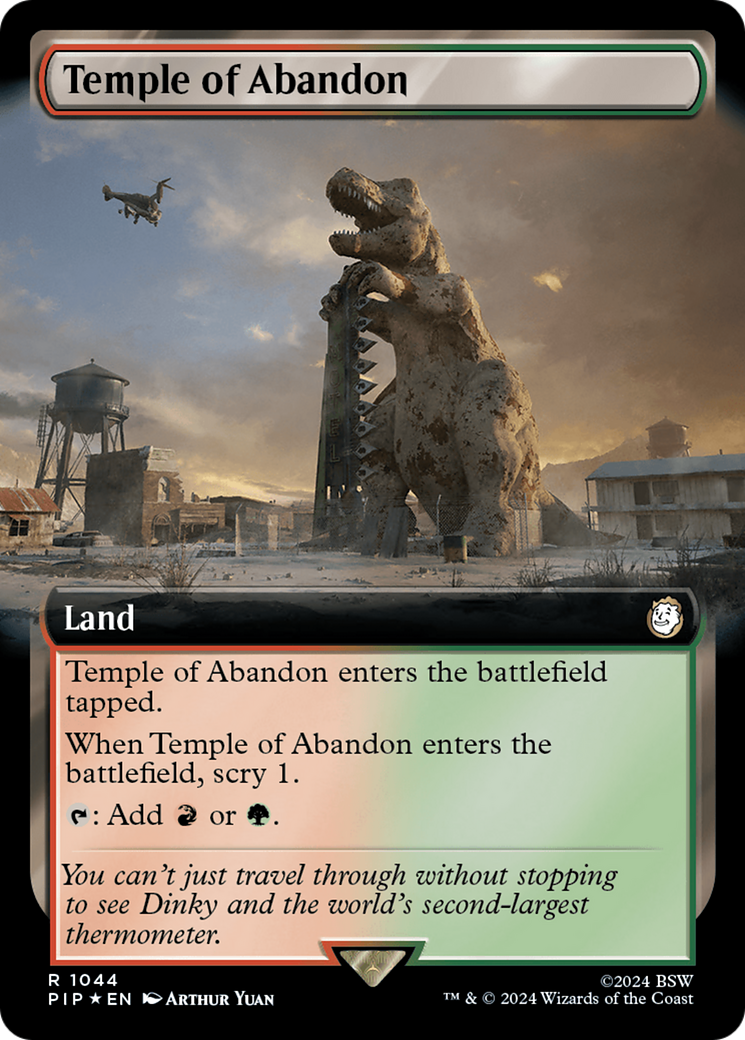 Temple of Abandon (Extended Art) (Surge Foil) [Fallout] | I Want That Stuff Brandon