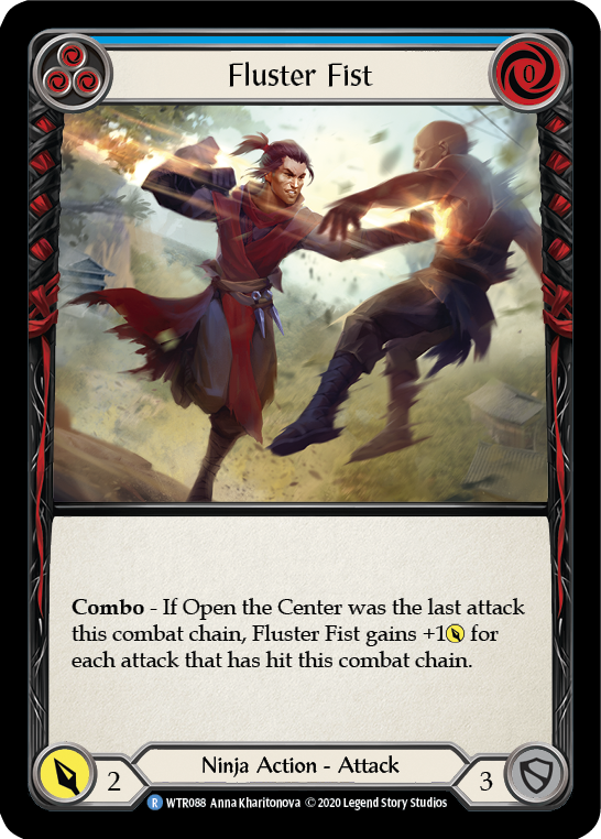 Fluster Fist (Blue) [U-WTR088] (Welcome to Rathe Unlimited)  Unlimited Rainbow Foil | I Want That Stuff Brandon