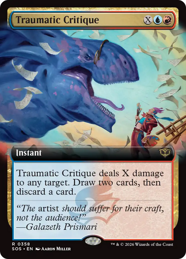 Traumatic Critique (Extended Art) [Secrets of Strixhaven] | I Want That Stuff Brandon