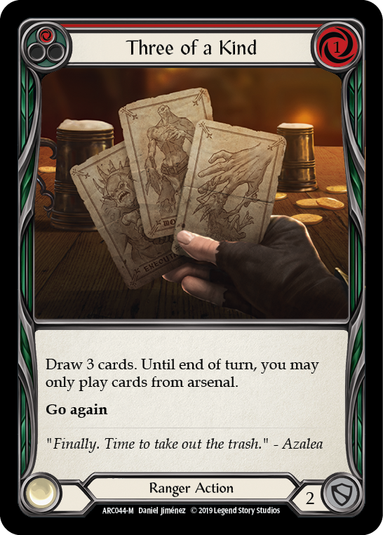 Three of a Kind [ARC044-M] (Arcane Rising)  1st Edition Normal | I Want That Stuff Brandon