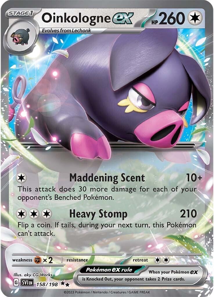 Oinkalogne ex (158/198) (Jumbo Card) [Scarlet & Violet: Base Set] | I Want That Stuff Brandon