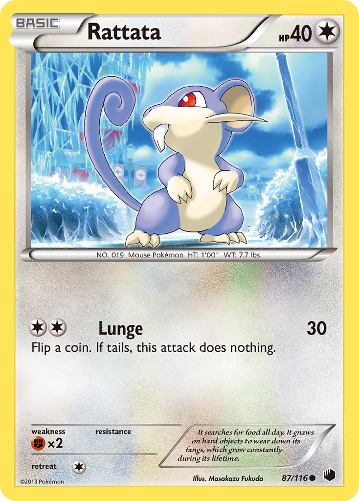 Rattata (87/116) [Black & White: Plasma Freeze] | I Want That Stuff Brandon