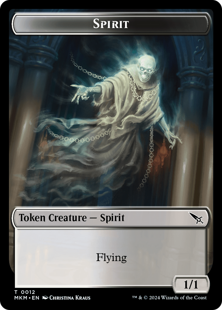 Spirit Token [Murders at Karlov Manor Tokens] | I Want That Stuff Brandon