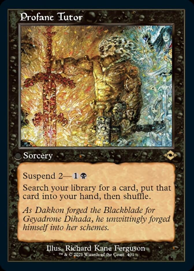 Profane Tutor (Retro Foil Etched) [Modern Horizons 2] | I Want That Stuff Brandon