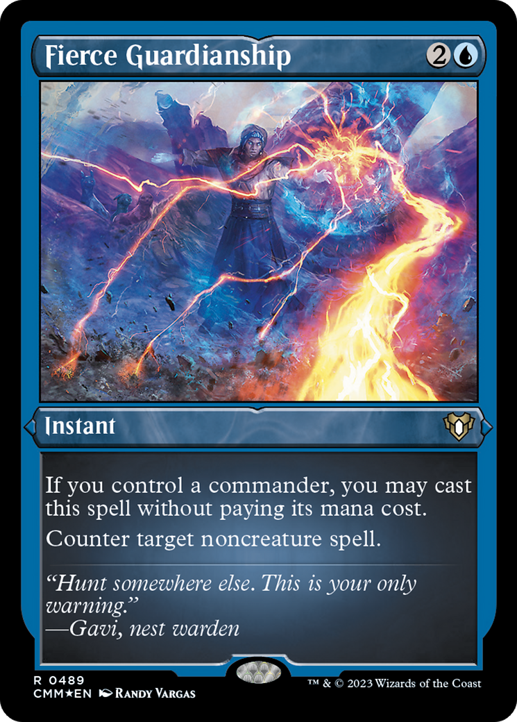 Fierce Guardianship (Foil Etched) [Commander Masters] | I Want That Stuff Brandon