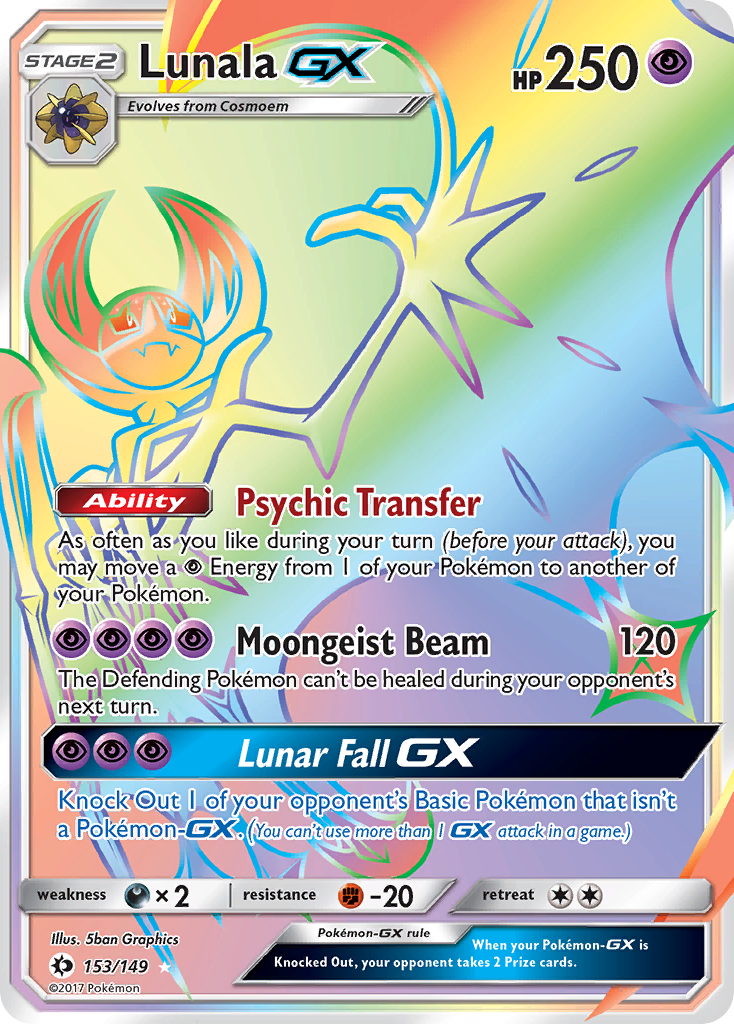 Lunala GX (153/149) [Sun & Moon: Base Set] | I Want That Stuff Brandon