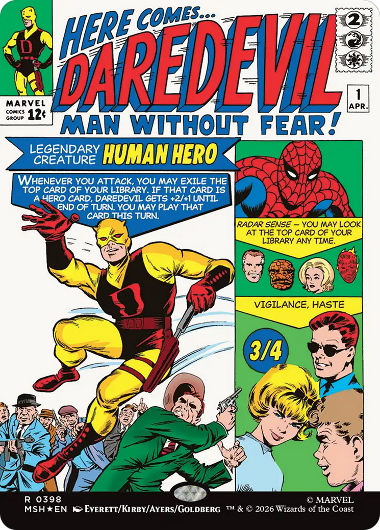 Daredevil, Man Without Fear (Borderless) (0398) [Marvel Super Heroes] | I Want That Stuff Brandon