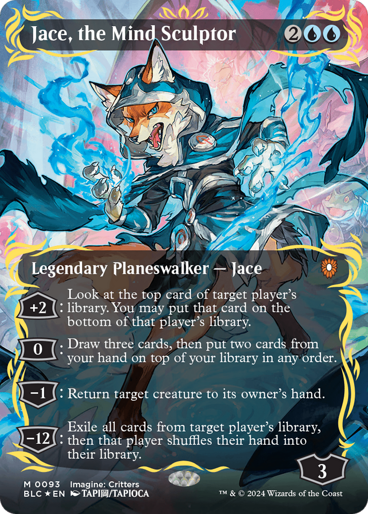 Jace, the Mind Sculptor (Borderless) (Raised Foil) [Bloomburrow Commander] | I Want That Stuff Brandon