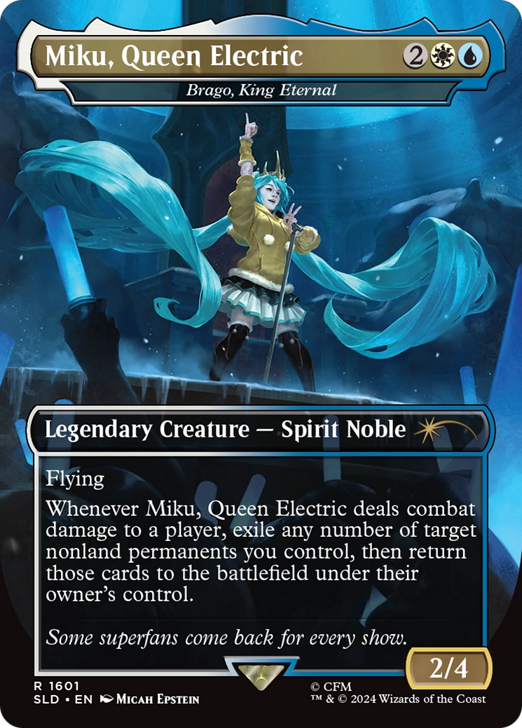 Miku, Queen Electric - Brago, King Eternal (Rainbow Foil) [Secret Lair Drop Series] | I Want That Stuff Brandon