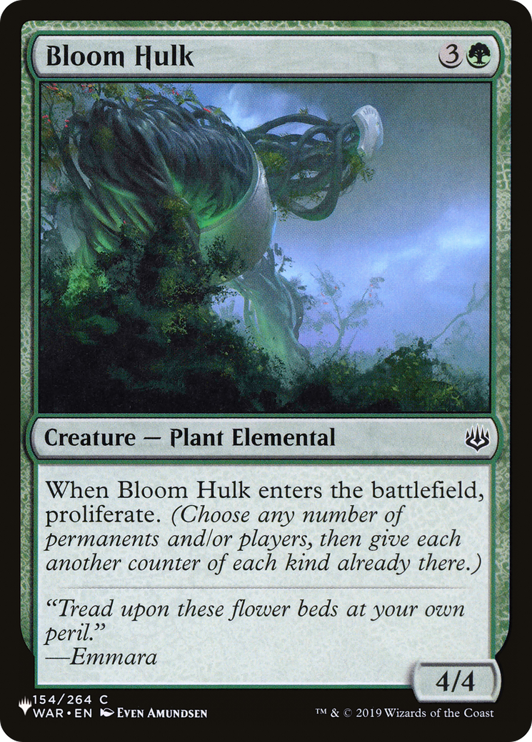 Bloom Hulk [The List Reprints] | I Want That Stuff Brandon