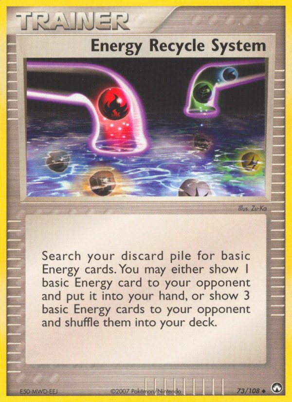 Energy Recycle System (73/108) [EX: Power Keepers] | I Want That Stuff Brandon