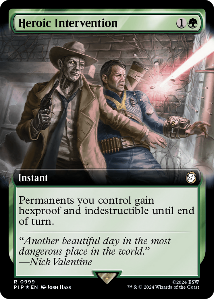 Heroic Intervention (Extended Art) (Surge Foil) [Fallout] | I Want That Stuff Brandon