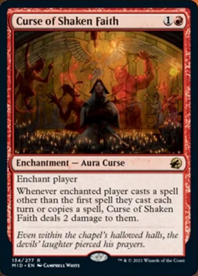 Curse of Shaken Faith [Innistrad: Midnight Hunt] | I Want That Stuff Brandon