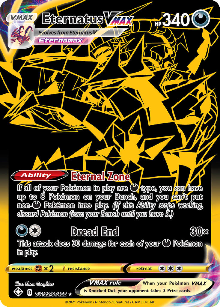 Eternatus VMAX (SV122/SV122) [Sword & Shield: Shining Fates] | I Want That Stuff Brandon