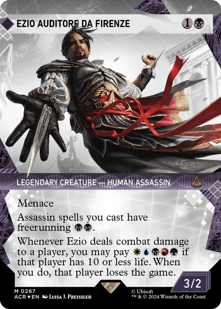 Ezio Auditore da Firenze (Showcase) (Textured Foil) [Assassin's Creed] | I Want That Stuff Brandon