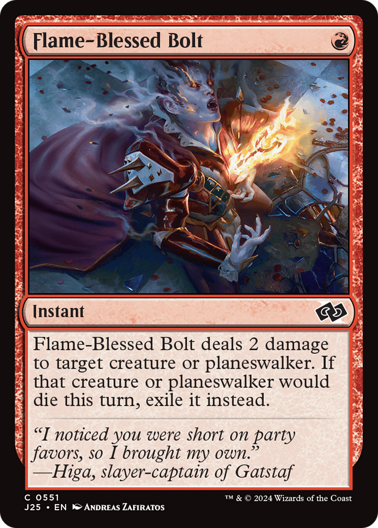 Flame-Blessed Bolt [Foundations Jumpstart] | I Want That Stuff Brandon