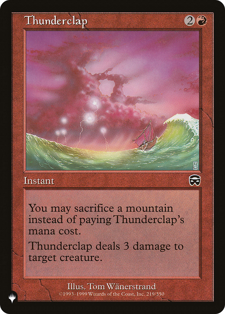 Thunderclap [The List Reprints] | I Want That Stuff Brandon