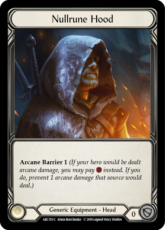 Nullrune Hood [ARC155-C] (Arcane Rising)  1st Edition Normal | I Want That Stuff Brandon