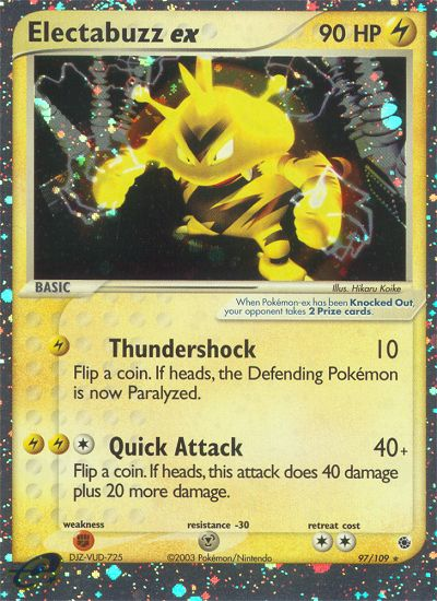 Electabuzz ex (97/109) [EX: Ruby & Sapphire] | I Want That Stuff Brandon