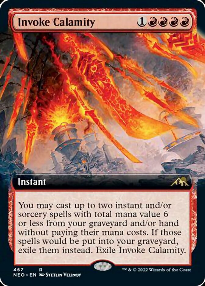 Invoke Calamity (Extended Art) [Kamigawa: Neon Dynasty] | I Want That Stuff Brandon