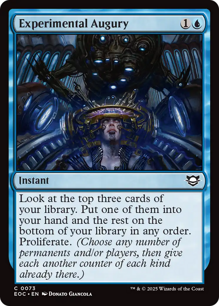 Experimental Augury [Edge of Eternities Commander] | I Want That Stuff Brandon