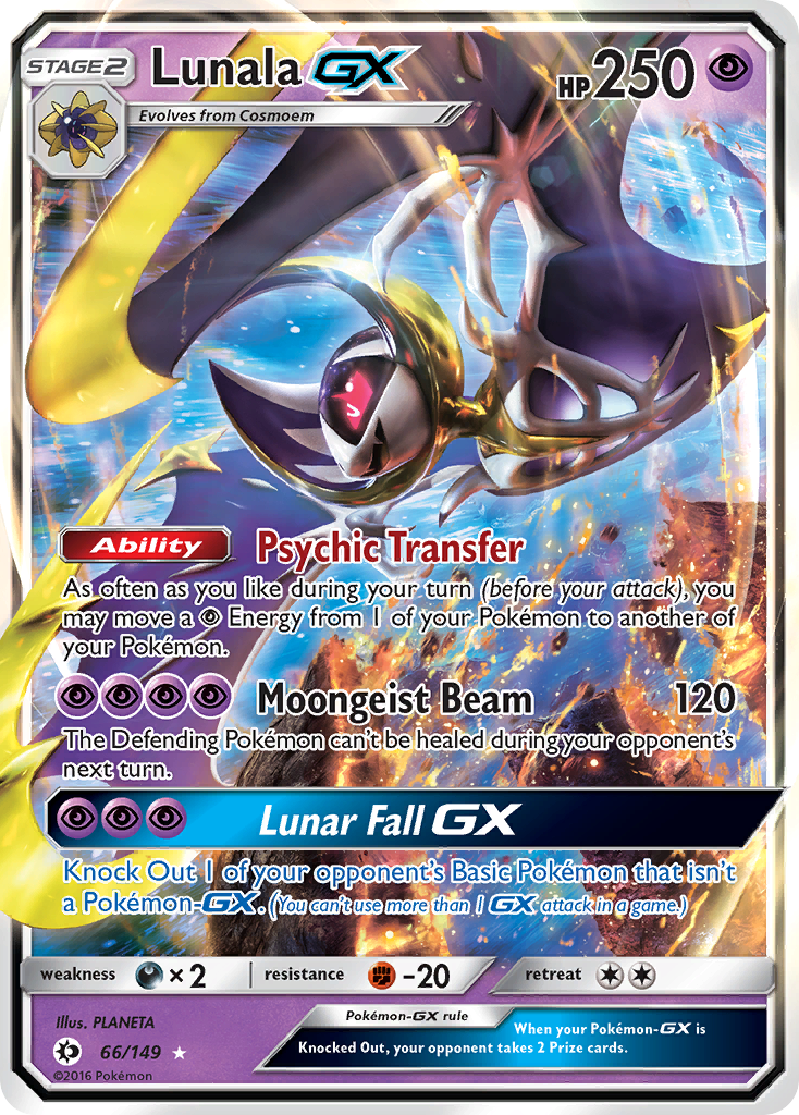 Lunala GX (66/149) [Sun & Moon: Base Set] | I Want That Stuff Brandon
