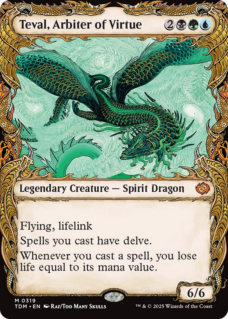 Teval, Arbiter of Virtue (Showcase) [Tarkir: Dragonstorm] | I Want That Stuff Brandon