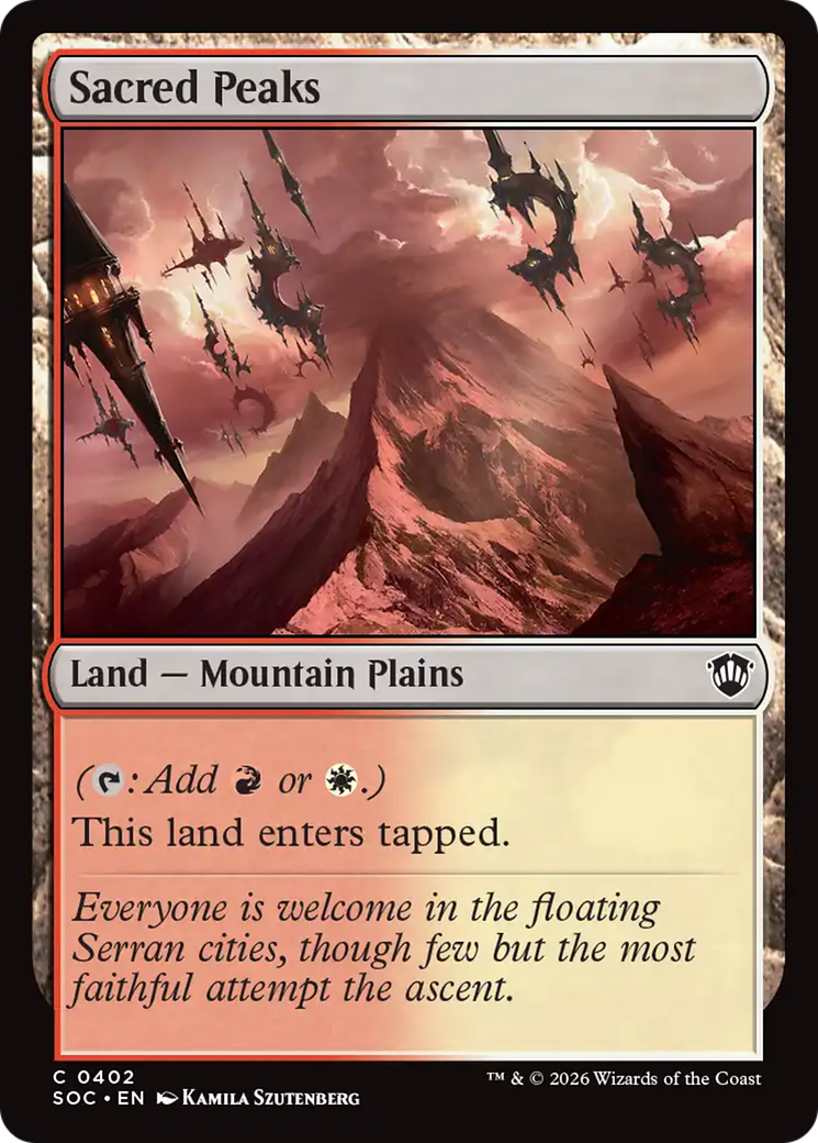 Sacred Peaks [Secrets of Strixhaven Commander] | I Want That Stuff Brandon