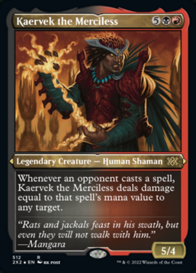 Kaervek the Merciless (Foil Etched) [Double Masters 2022] | I Want That Stuff Brandon