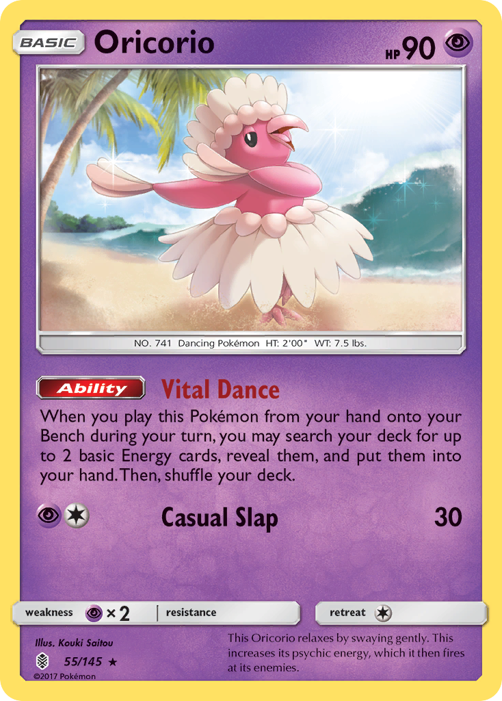 Oricorio (55/145) [Sun & Moon: Guardians Rising] | I Want That Stuff Brandon