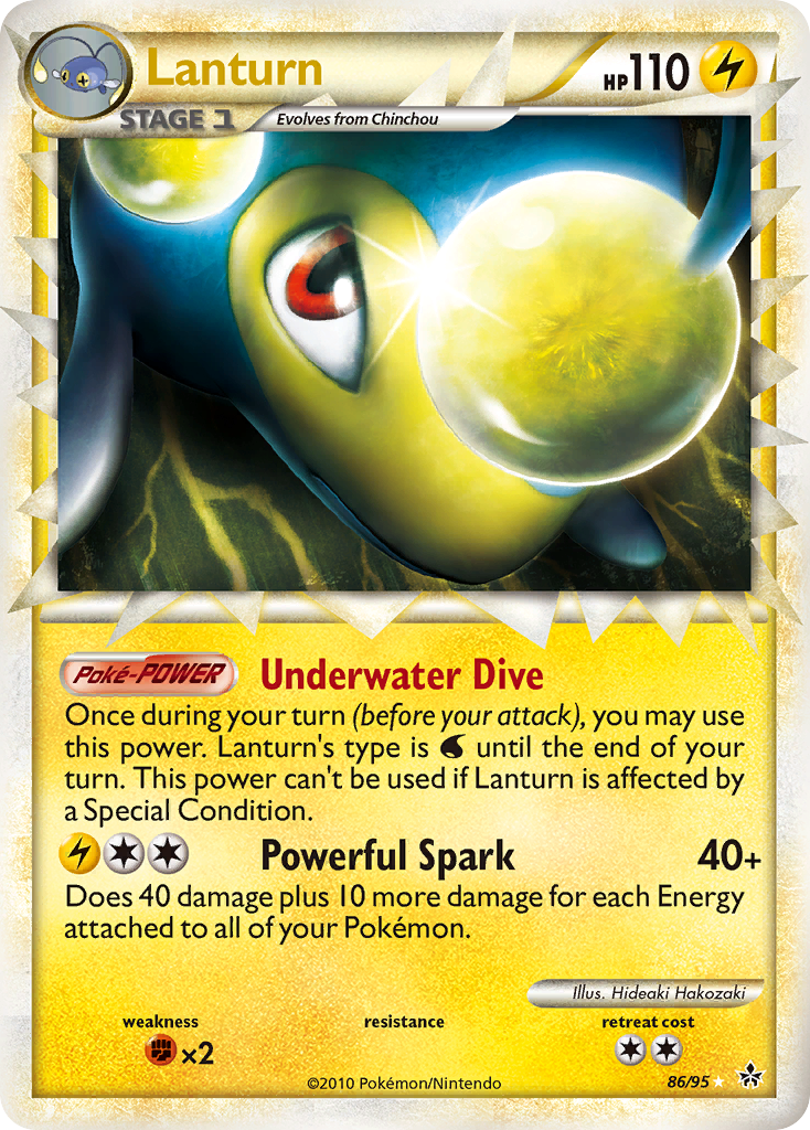 Lanturn (86/95) [HeartGold & SoulSilver: Unleashed] | I Want That Stuff Brandon