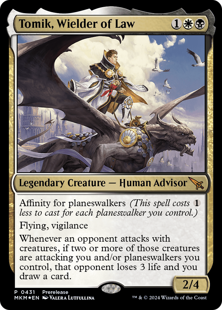 Tomik, Wielder of Law [Murders at Karlov Manor Prerelease Promos] | I Want That Stuff Brandon