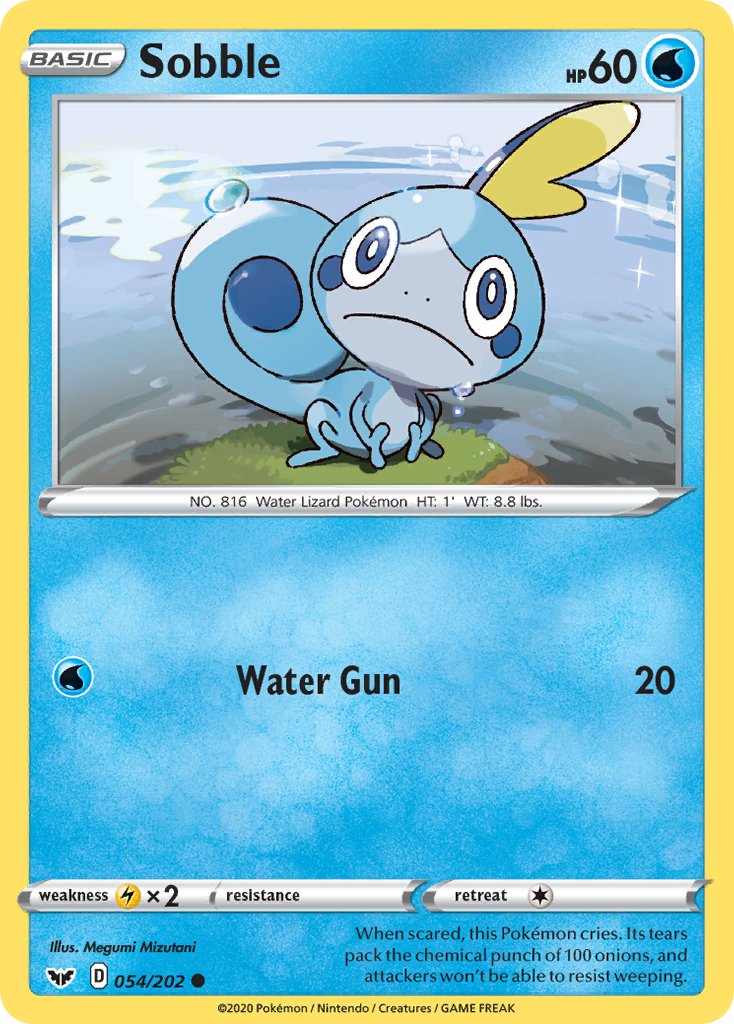 Sobble (054/202) [Sword & Shield: Base Set] | I Want That Stuff Brandon