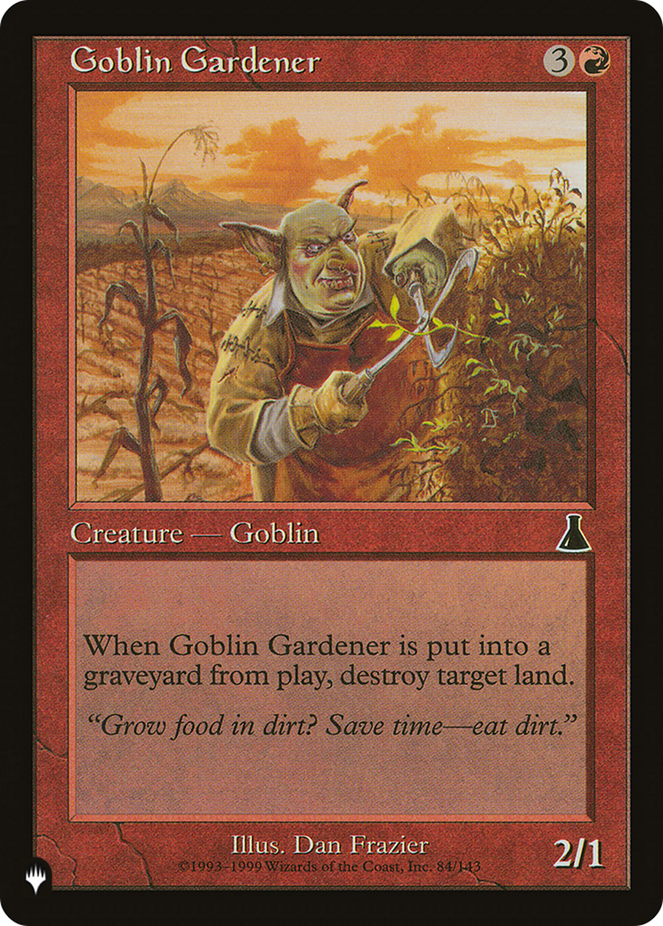 Goblin Gardener [The List Reprints] | I Want That Stuff Brandon