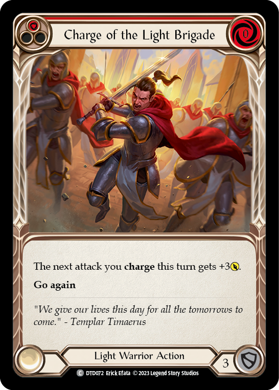 Charge of the Light Brigade (Red) [DTD072] (Dusk Till Dawn)  Rainbow Foil | I Want That Stuff Brandon