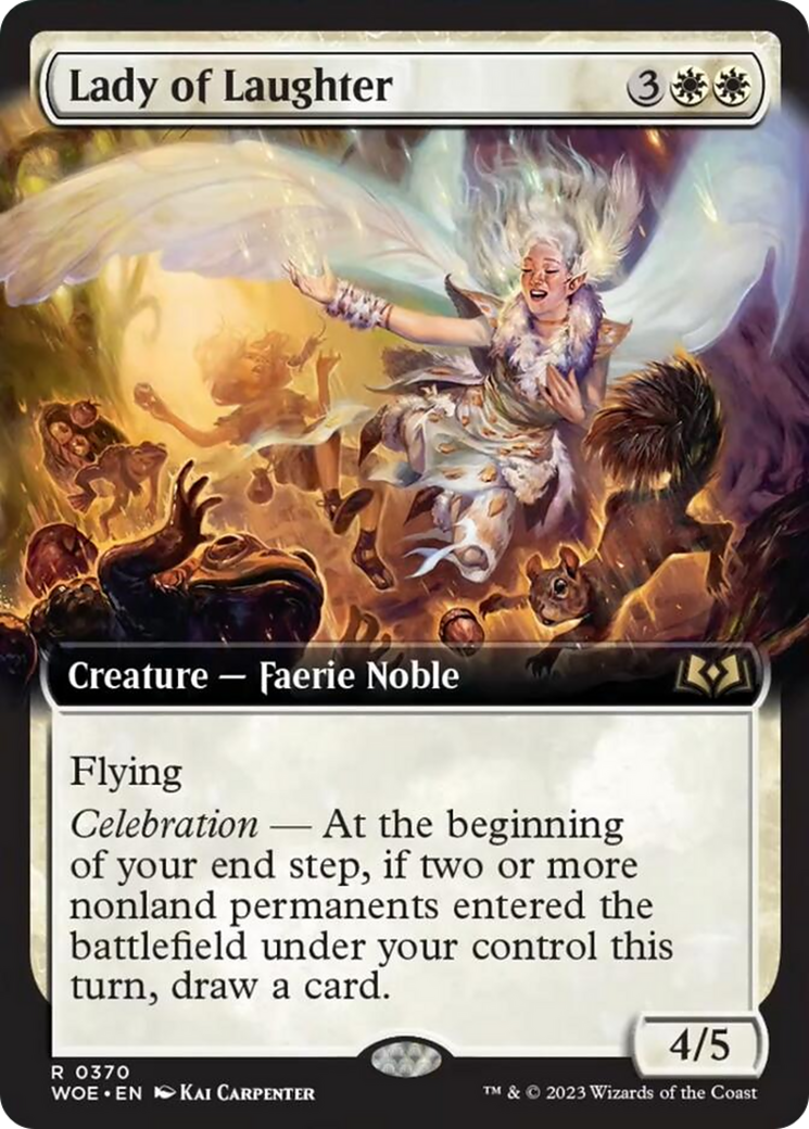 Lady of Laughter (Extended Art) [Wilds of Eldraine] | I Want That Stuff Brandon