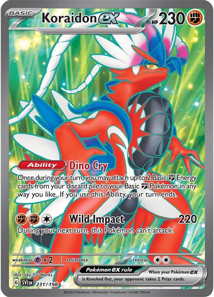 Koraidon ex (231/198) [Scarlet & Violet: Base Set] | I Want That Stuff Brandon