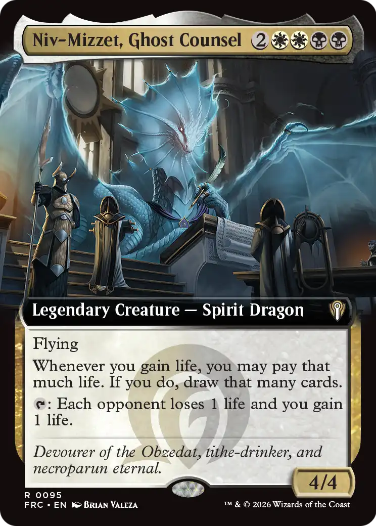 Niv-Mizzet, Ghost Counsel (Extended Art) [Reality Fracture Commander] | I Want That Stuff Brandon