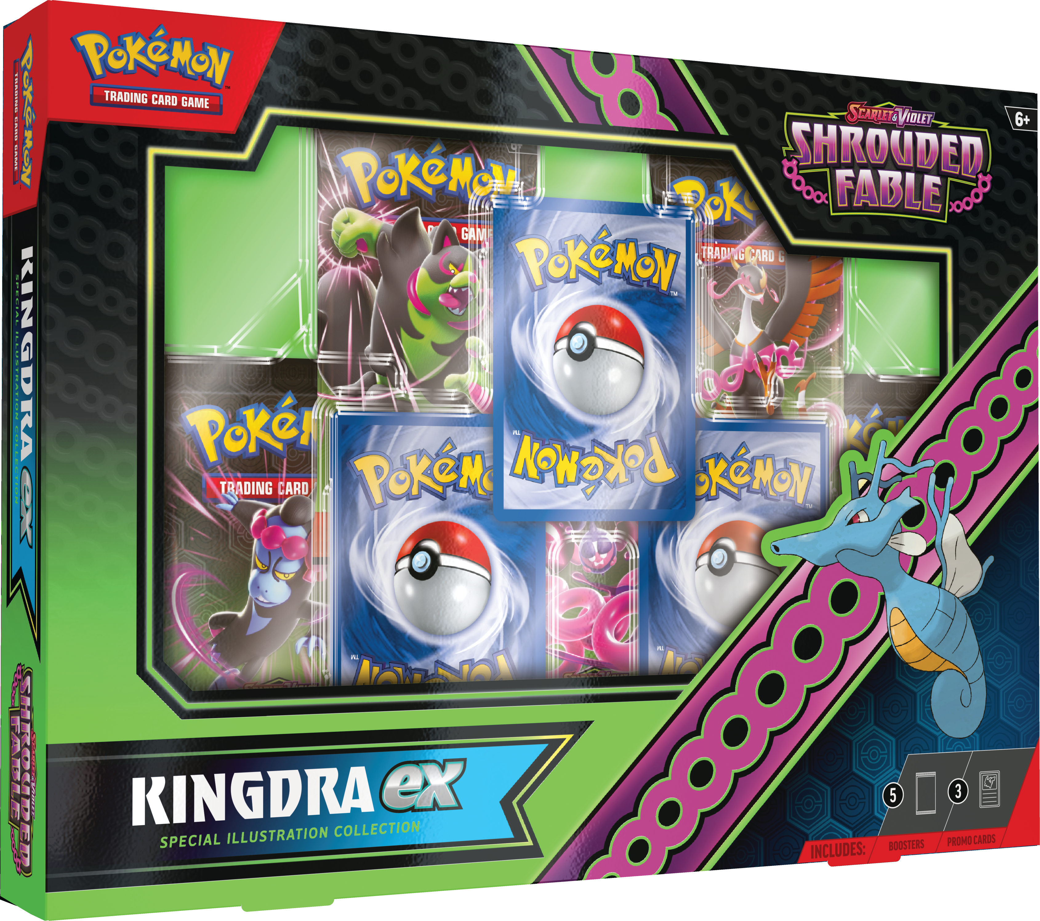 Scarlet & Violet: Shrouded Fable - Kingdra Ex Illustration Collection | I Want That Stuff Brandon