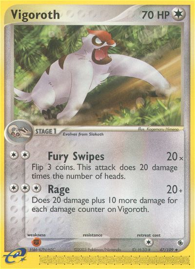 Vigoroth (47/109) [EX: Ruby & Sapphire] | I Want That Stuff Brandon