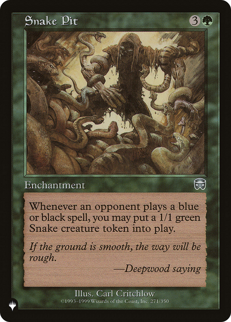 Snake Pit [The List Reprints] | I Want That Stuff Brandon