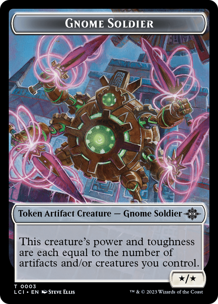 Gnome // Gnome Soldier Double-Sided Token [The Lost Caverns of Ixalan Tokens] | I Want That Stuff Brandon