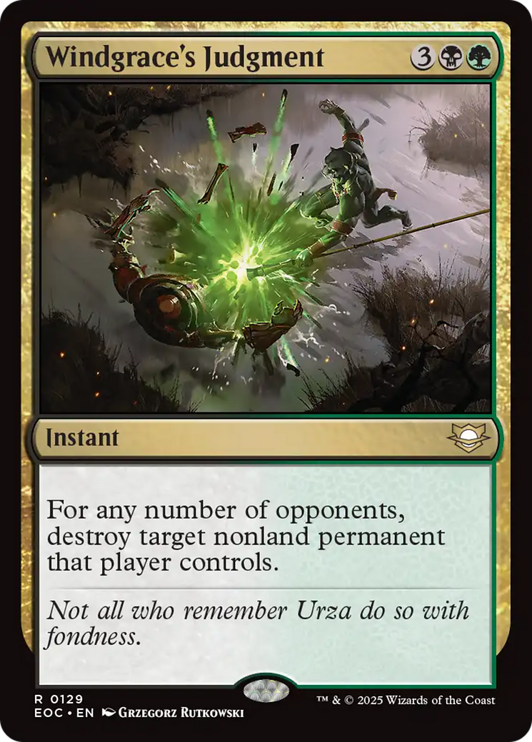 Windgrace's Judgment [Edge of Eternities Commander] | I Want That Stuff Brandon