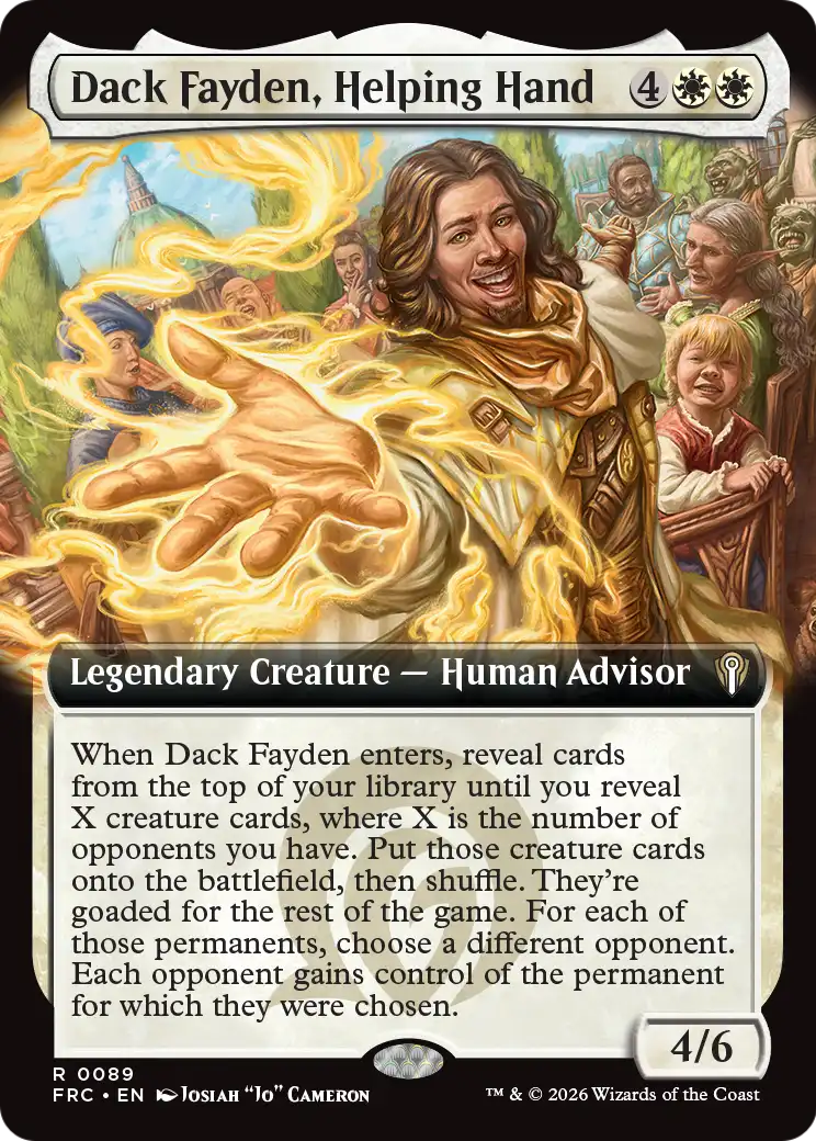 Dack Fayden, Helping Hand (Extended Art) [Reality Fracture Commander] | I Want That Stuff Brandon