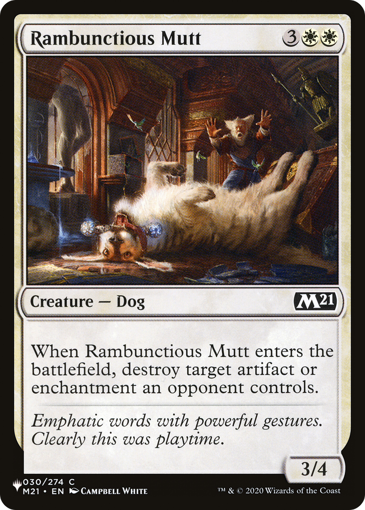 Rambunctious Mutt [The List] | I Want That Stuff Brandon