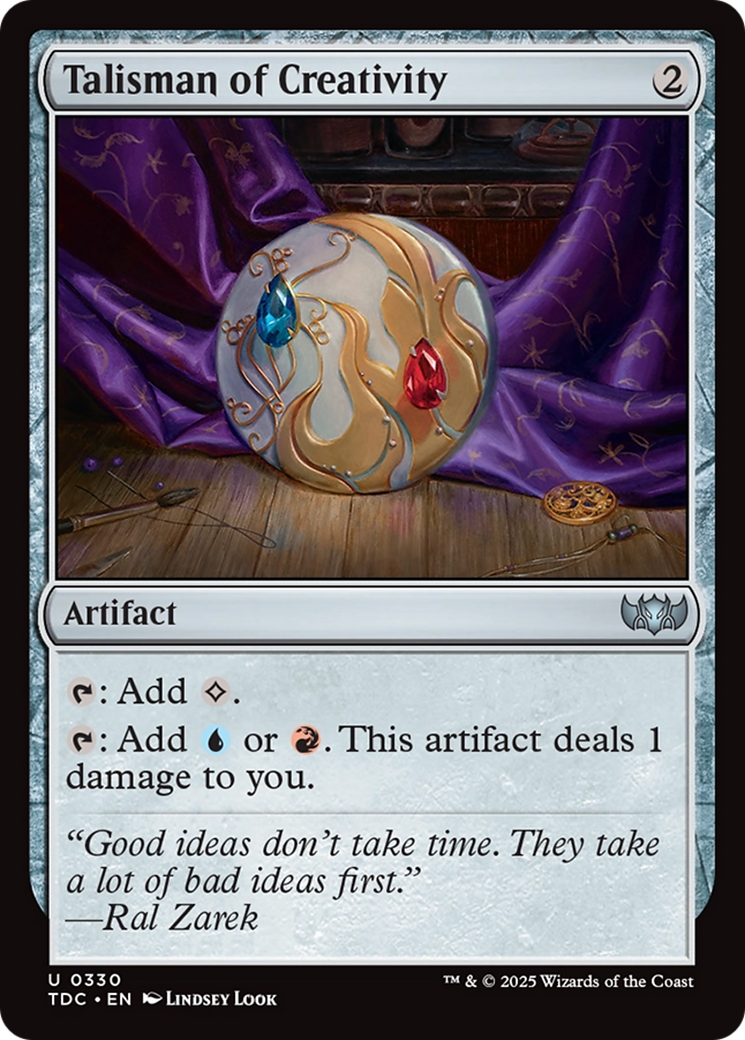 Talisman of Creativity [Tarkir: Dragonstorm Commander] | I Want That Stuff Brandon