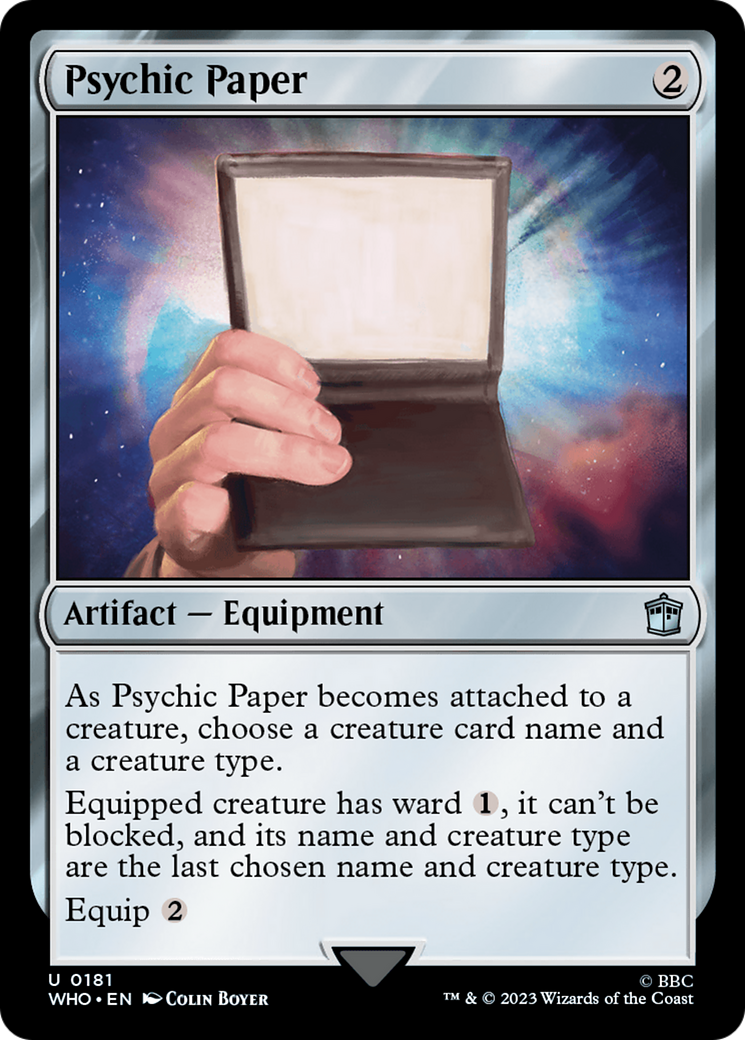 Psychic Paper [Doctor Who] | I Want That Stuff Brandon