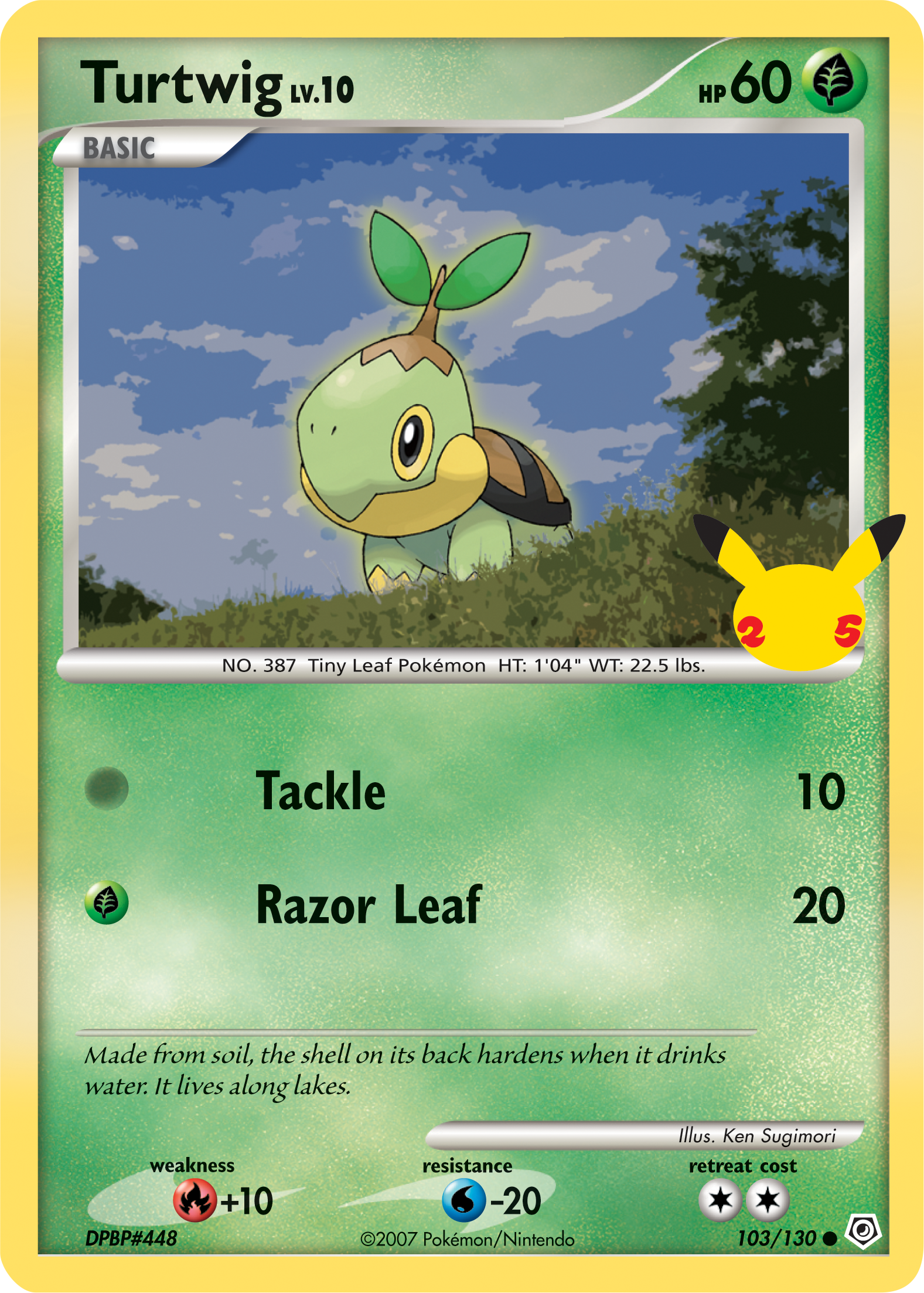 Turtwig (103/130) (Jumbo Card) [First Partner Pack] | I Want That Stuff Brandon